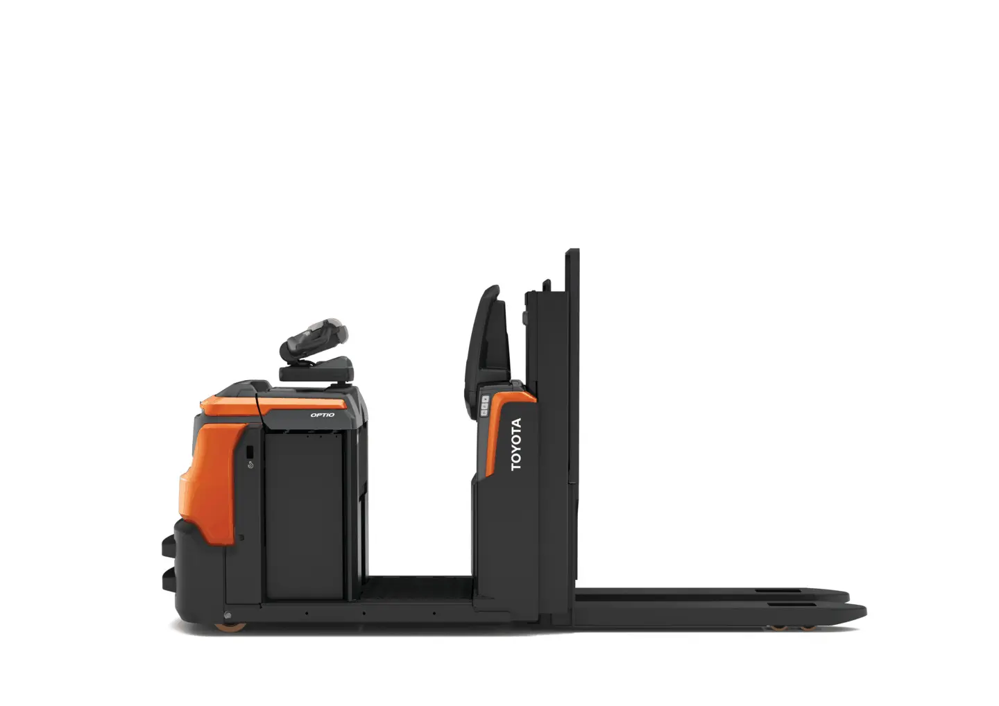 Toyota low level order picker with elevated platform