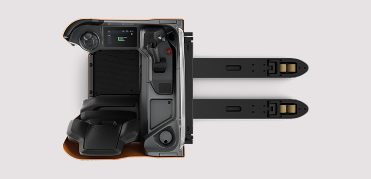 Toyota BT Levio stand-in LSI powered pallet truck top view