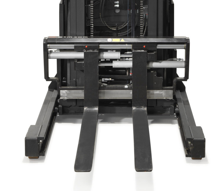 Toyota BT Staxio SPE120XR with fork positioner