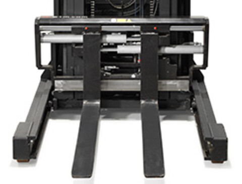 Integrēts dakšu pozicionētājs