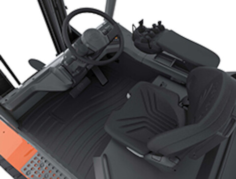 Täilikult amortiseeritud tõstukijuhi töökoht